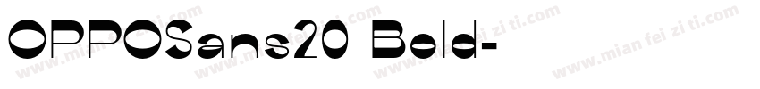 OPPOSans20 Bold字体转换